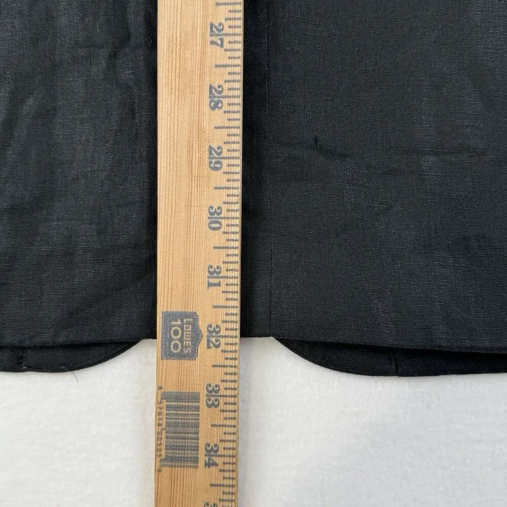 Tasso Elba Men’s Blazer Jacket 100% Linen Lightweight Black XLarge 45-47